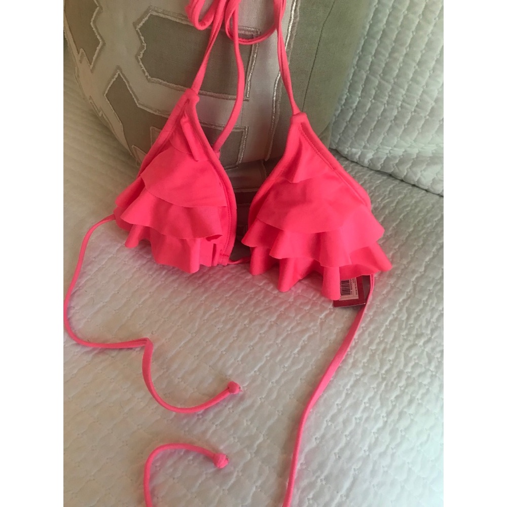 Pink Ruffle Target Bikini Top 💕